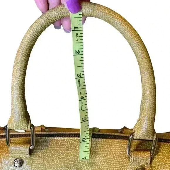 Rebecca Minkoff Satchel. Two Toned. Leather Tan and Brown color. - Picture 3 of 14